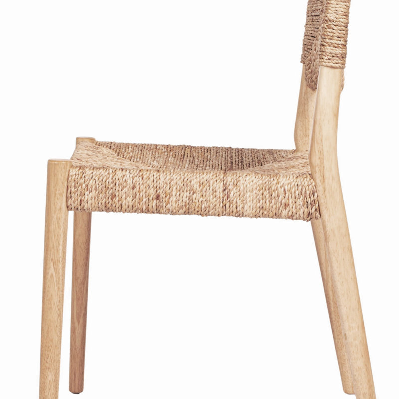 Rowena Interiors Seagrove Woven Water Hyacinth and Rubberwood
